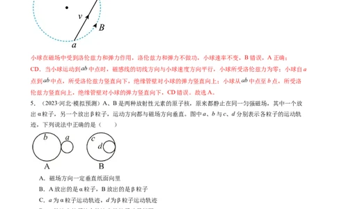 第50讲磁场对运动电荷的作用（练习）（解析版）_04高考物理_新高考复习资料_2024新高考复习资料_一轮复习资料_2024年高考物理一轮复习讲练测（讲义+练习+课件）（新高考）_讲义+练习