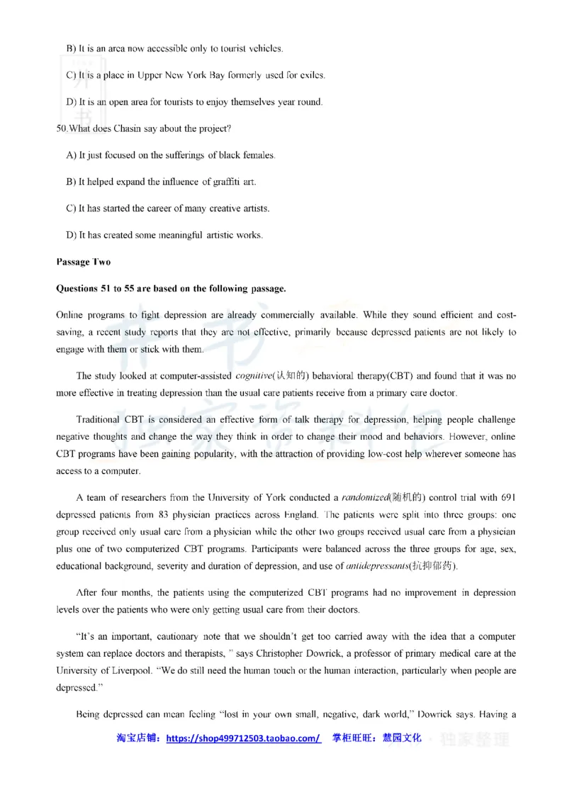 2019年6月大学英语四级考试真题卷3_最新更新，视频都在这_2026、6月四级速转存易和谐_四六级真题+资料包_四级真题_2019年6月CET4