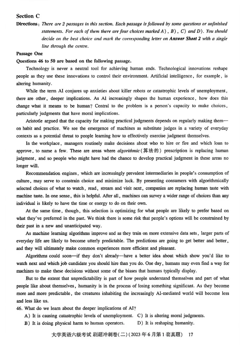 就这样过英语六级刷题冲刺卷_最新更新，视频都在这_2026，6月六级速转存易和谐_讲义_就这样过英语六级真题+模拟