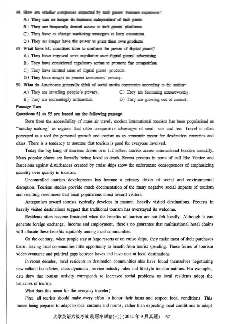 就这样过英语六级刷题冲刺卷_最新更新，视频都在这_2026，6月六级速转存易和谐_讲义_就这样过英语六级真题+模拟
