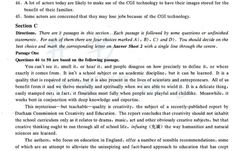 2021年06月英语六级真题（卷三）_最新更新，视频都在这_2026、6月四级速转存易和谐_四六级真题+资料包_六级真题_2021年06月六级真题及答案解析（完整版）