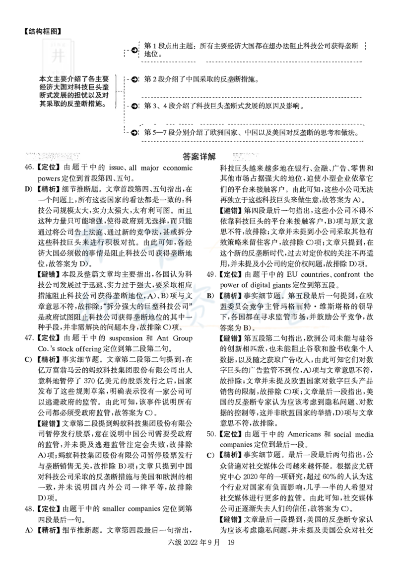 2022年09月大学英语6级真题解析（全三套）_最新更新，视频都在这_2026、6月四级速转存易和谐_四六级真题+资料包_六级真题_2022年09月六级真题及答案解析（全三套）