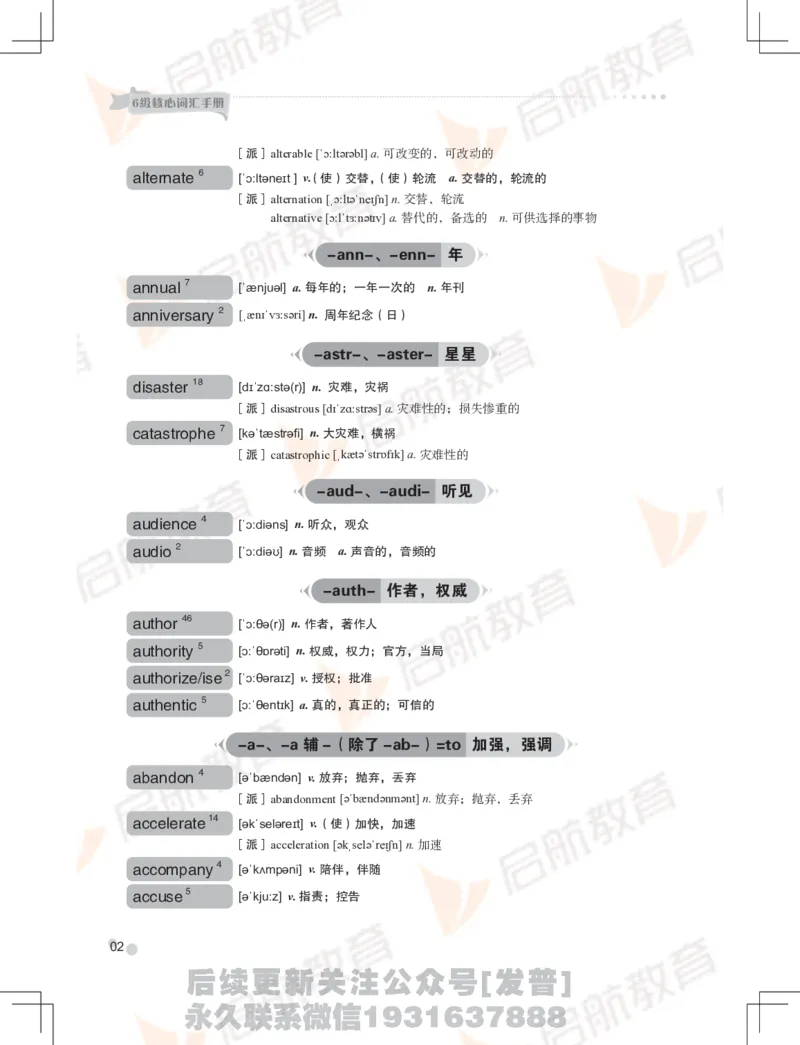 大学英语：6级核心词汇手册_最新更新，视频都在这_2026，6月六级速转存易和谐_1、2025年6月六级_01.2026六级英语田静_01.电子讲义