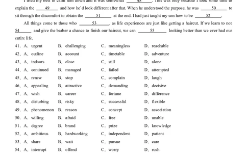 考点7完形填空之夹叙夹议精练（学生版）_03高考英语_新高考复习资料_2024年新高考资料_一轮复习资料_完备战2024年高考英语一轮复习考点帮（新高考）_完形填空
