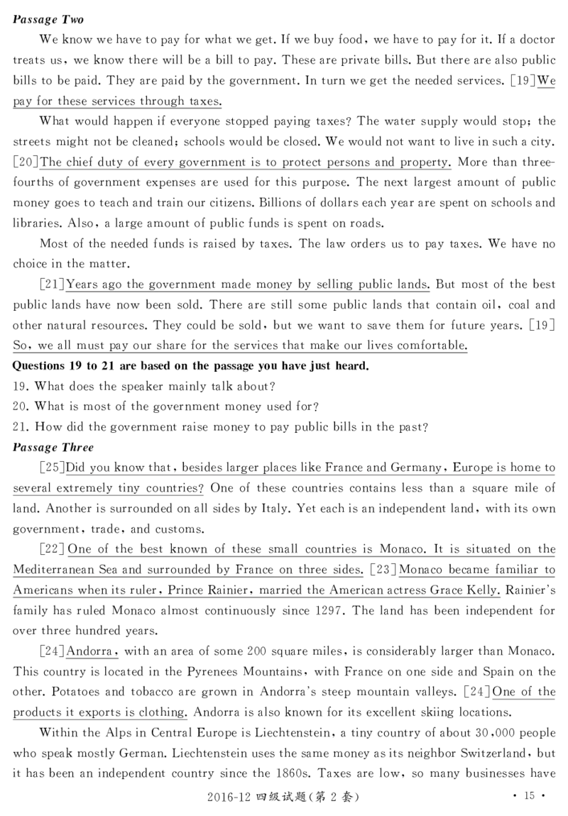 2016.12英语四级解析第2套_02.四六级真题+模拟题（0128）_四级真题+音频+解析(0128)_02.2013&mdash;2015年旧题型_2016年12月CET4_2016.12四级解析PDF