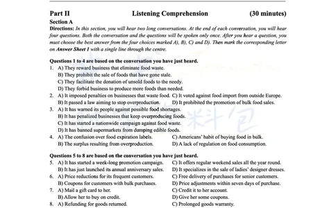 2017年12月大学英语6级真题及解析（卷一）_最新更新，视频都在这_2026、6月四级速转存易和谐_四六级真题+资料包_六级真题_2017年12月六级真题及答案解析（全三套）