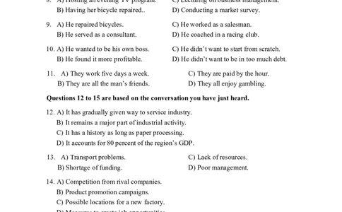 2015.12四级真题第3套可复制可检索_02.四六级真题+模拟题（0128）_四级真题+音频+解析(0128)_02.2013&mdash;2015年旧题型_2015年12月CET4_2015.12四级真题PDF