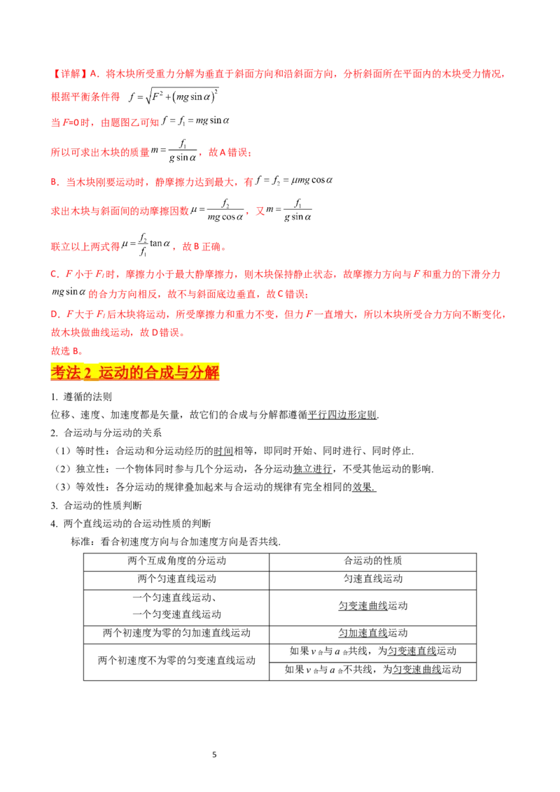 考点14曲线运动运动的合成与分解（核心考点精讲精练）-备战2024年高考物理一轮复习考点帮（新高考专用）（解析版）_04高考物理_新高考复习资料_2024新高考复习资料_一轮复习资料