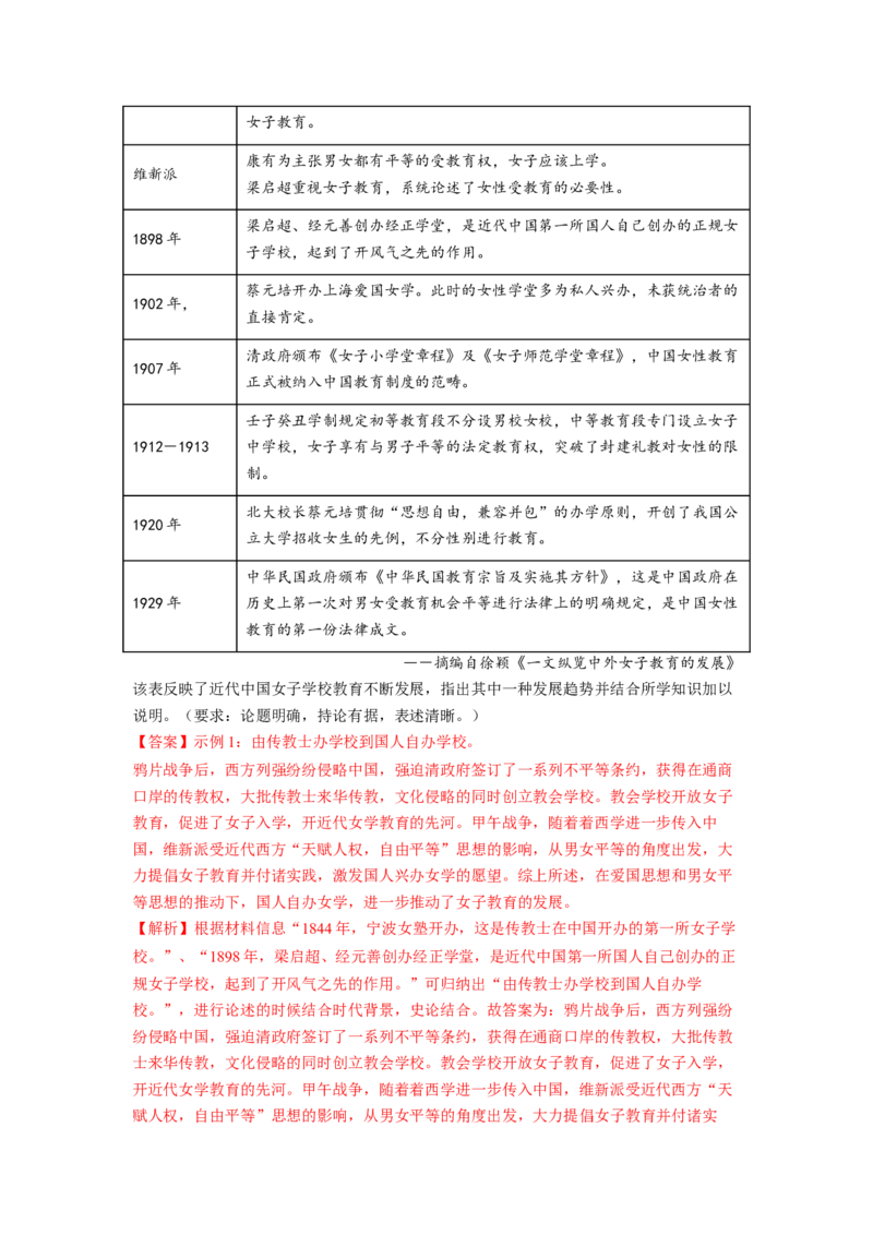 解密06清末民初救国道路的探索（分层训练）（解析版）_07高考历史_新高考复习资料_2023年新高考复习资料_高频考点解密2023年高考历史二轮复习讲义+分层训练