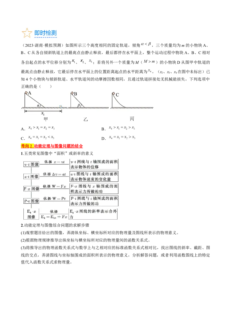 考点24动能定理及其应用（原卷版）_04高考物理_通用版（老高考）复习资料_2024年复习资料_完备战2024年高考物理一轮复习考点帮（全国通用）