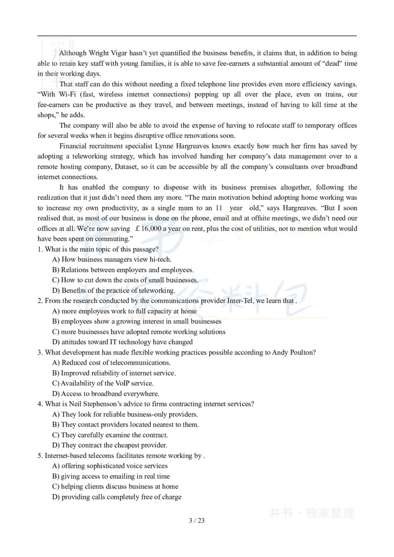 2009年12月大学英语6级真题及答案解析_最新更新，视频都在这_2026、6月四级速转存易和谐_四六级真题+资料包_六级真题_2007-2015年六级真题及答案解析_2009年12月英语六级真题