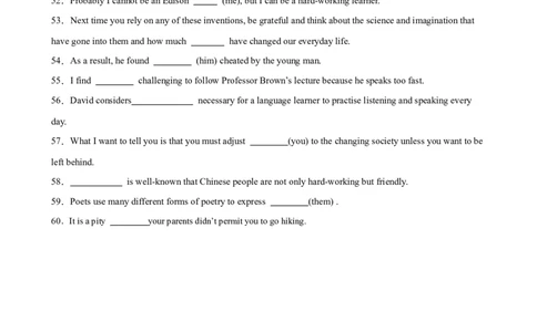 考点巩固卷12代词（原卷版）_03高考英语_新高考复习资料_2025年新高考复习_2025年高考英语一轮复习考点通关卷（新高考通用）