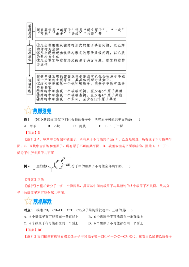 考点32共线共面同分异构体(核心考点精讲精练)_05高考化学_通用版（老高考）复习资料_2024年复习资料_完备战2024年高考化学一轮复习考点帮（全国通用）