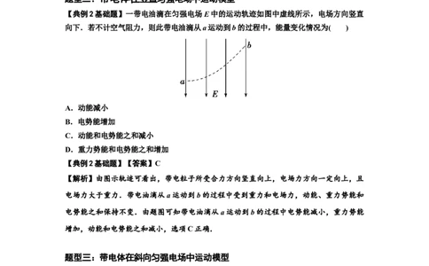 知识点70：带电体在电场的偏转运动（解析版）_04高考物理_新高考复习资料_2024新高考复习资料_一轮复习资料_基础版2024届高考物理一轮复习讲义及对应练习