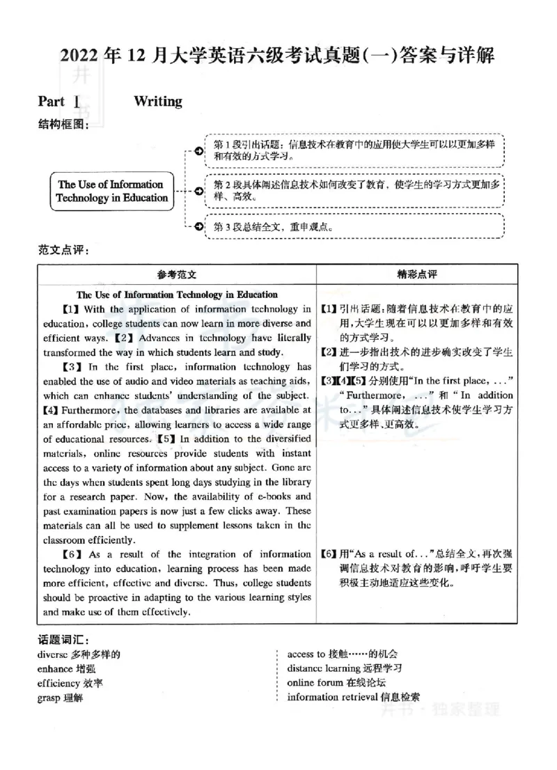2022年12月大学英语6级答案解析（卷一）_最新更新，视频都在这_2026、6月四级速转存易和谐_四六级真题+资料包_六级真题_2022年12月六级真题及答案解析（全三套）