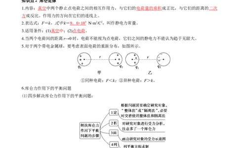 第37讲静电力的性质（讲义）（解析版）_04高考物理_新高考复习资料_2024新高考复习资料_一轮复习资料_2024年高考物理一轮复习讲练测（讲义+练习+课件）（新高考）_讲义+练习