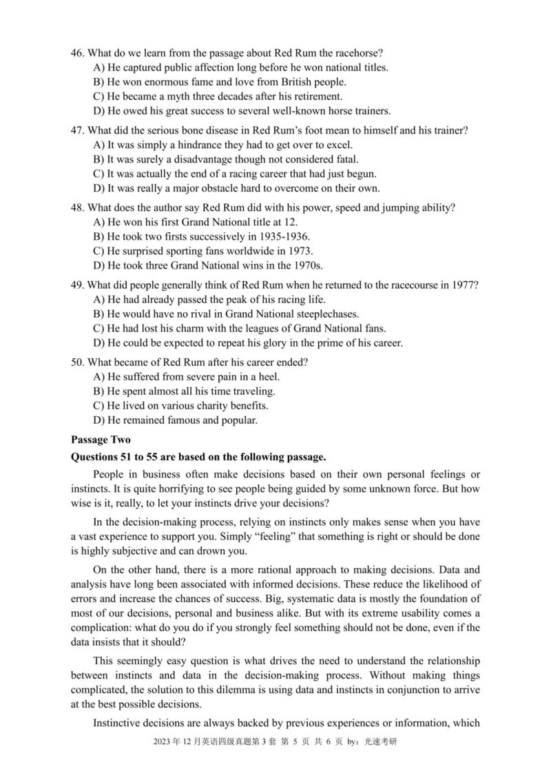 四级真题2021-2025合并版_02.四六级真题+模拟题（0128）_四级真题+音频+解析(0128)_04.四级真题一键打印版