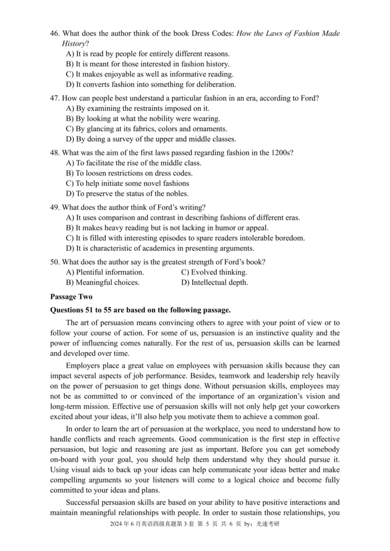 四级真题2021-2025合并版_02.四六级真题+模拟题（0128）_四级真题+音频+解析(0128)_04.四级真题一键打印版