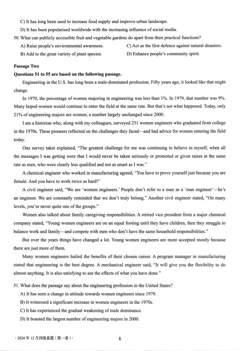 四级真题2021-2025合并版_02.四六级真题+模拟题（0128）_四级真题+音频+解析(0128)_04.四级真题一键打印版