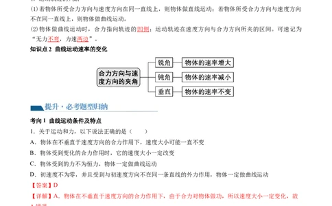 第16讲曲线运动运动的合成与分解（讲义）（解析版）_04高考物理_新高考复习资料_2024新高考复习资料_一轮复习资料_2024年高考物理一轮复习讲练测（讲义+练习+课件）（新高考）