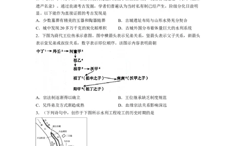解密01从中华文明起源到秦汉大一统封建国家的建立和巩固（分层训练）（原卷版）_07高考历史_新高考复习资料_2023年新高考复习资料