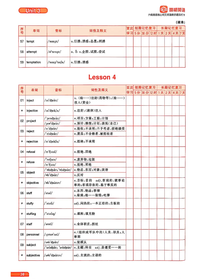 六级英语核心词艾宾浩斯抗遗忘打卡_最新更新，视频都在这_2026，6月六级速转存易和谐_讲义