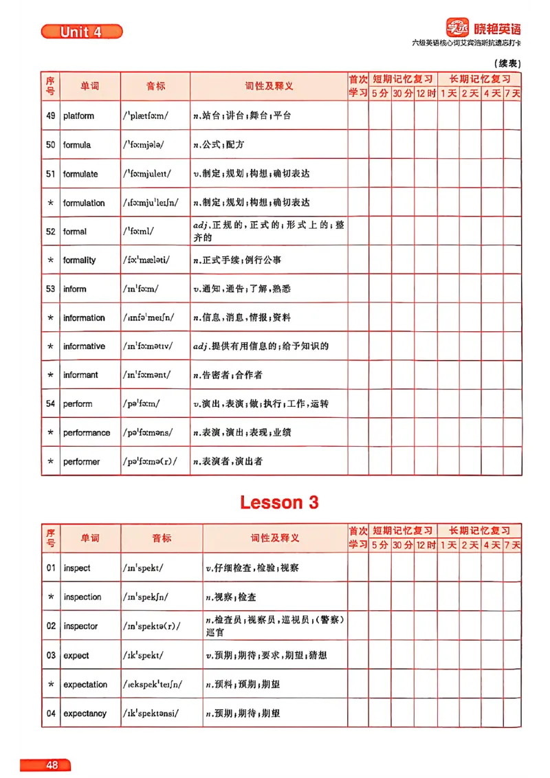 六级英语核心词艾宾浩斯抗遗忘打卡_最新更新，视频都在这_2026，6月六级速转存易和谐_讲义