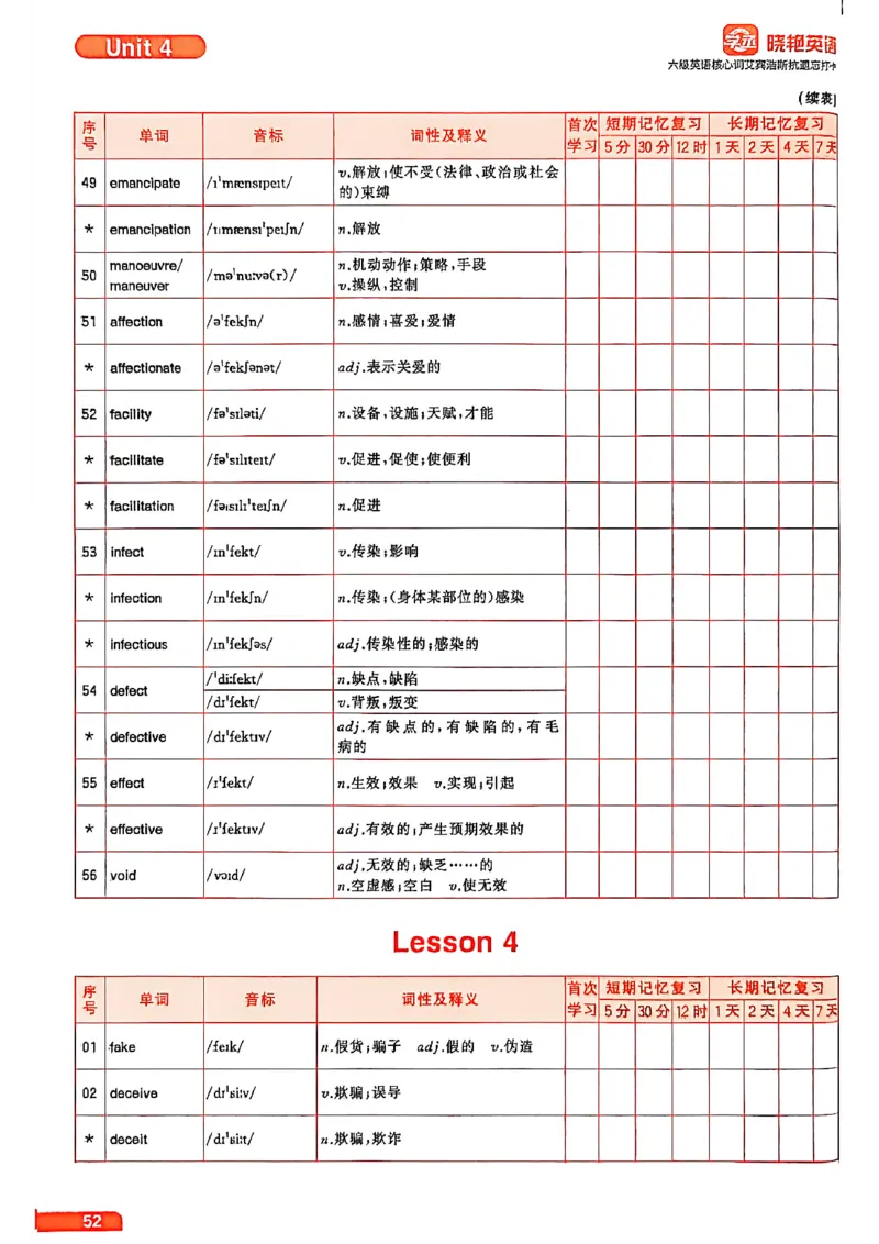 六级英语核心词艾宾浩斯抗遗忘打卡_最新更新，视频都在这_2026，6月六级速转存易和谐_讲义