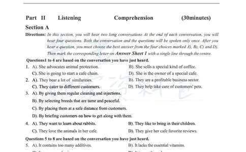 2018年06月大学英语6级（卷二）_最新更新，视频都在这_2026、6月四级速转存易和谐_四六级真题+资料包_六级真题_2018年06月六级真题及答案解析（全三套）