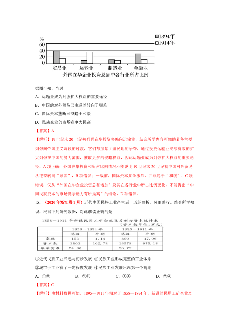 解密05晚清时期的内忧外患和救亡图存（复习讲义）-高频考点解密2023年高考历史二轮复习讲义+分层训练_07高考历史_新高考复习资料_2023年新高考复习资料