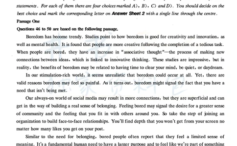 2021年6月大学英语四级考试真题卷3_最新更新，视频都在这_2026、6月四级速转存易和谐_四六级真题+资料包_四级真题_2021年6月CET4