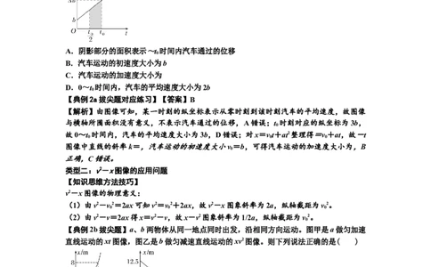 知识点3：运动学图像问题（拔尖解析版）_04高考物理_新高考复习资料_2024新高考复习资料_一轮复习资料_拔尖版2024届高考物理一轮复习讲义及对应练习