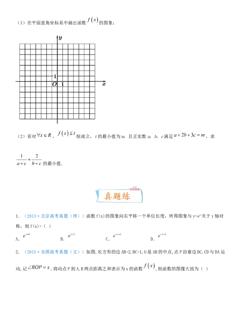 考点12函数的图像（重点）-备战2022年高考数学一轮复习考点微专题（新高考地区专用）_02高考数学_新高考复习资料_2022年新高考资料