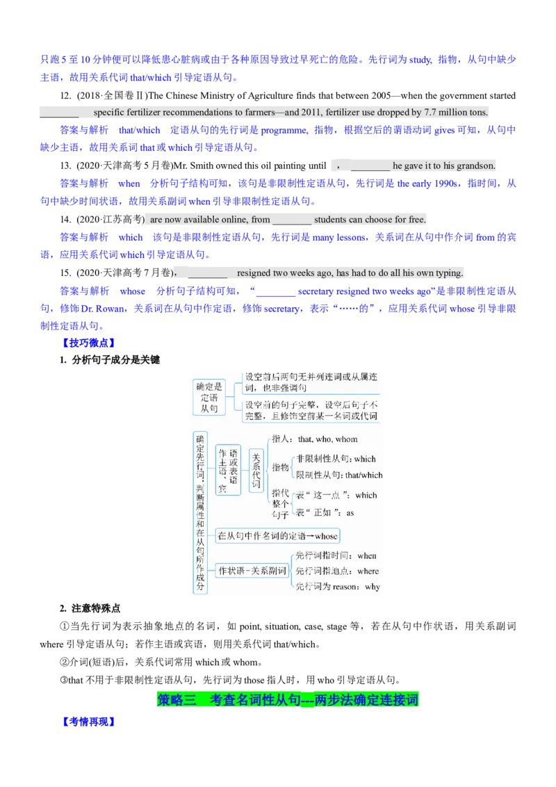 考向62语法填空之解答并列句、复合句与特殊句式类填空的6策略(原卷版)-备战2022年高考英语一轮复习考点微专题_03高考英语_新高考复习资料_2022年新高考资料_2022年新高考英语一轮复习