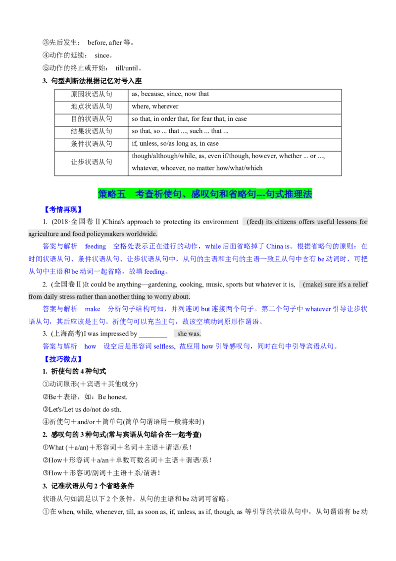考向62语法填空之解答并列句、复合句与特殊句式类填空的6策略(原卷版)-备战2022年高考英语一轮复习考点微专题_03高考英语_新高考复习资料_2022年新高考资料_2022年新高考英语一轮复习