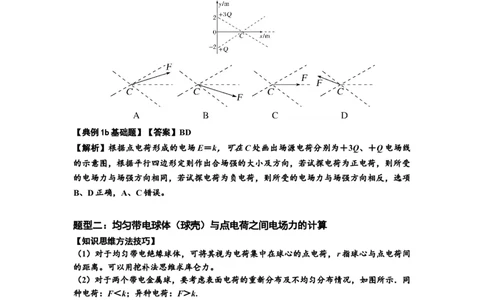 知识点59：电场力的理解及应用（解析版）_04高考物理_新高考复习资料_2024新高考复习资料_一轮复习资料_基础版2024届高考物理一轮复习讲义及对应练习