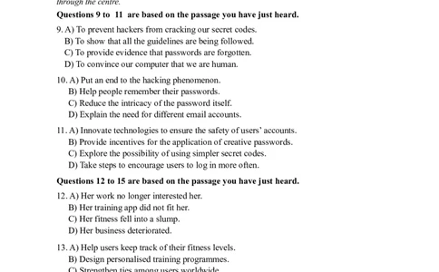 2024年12月英语六级真题全3套_02.四六级真题+模拟题（0128）_六级真题+音频+解析(0128)_03.2016&mdash;2025六级新题型_2024年12月六级_2024.12六级真题word