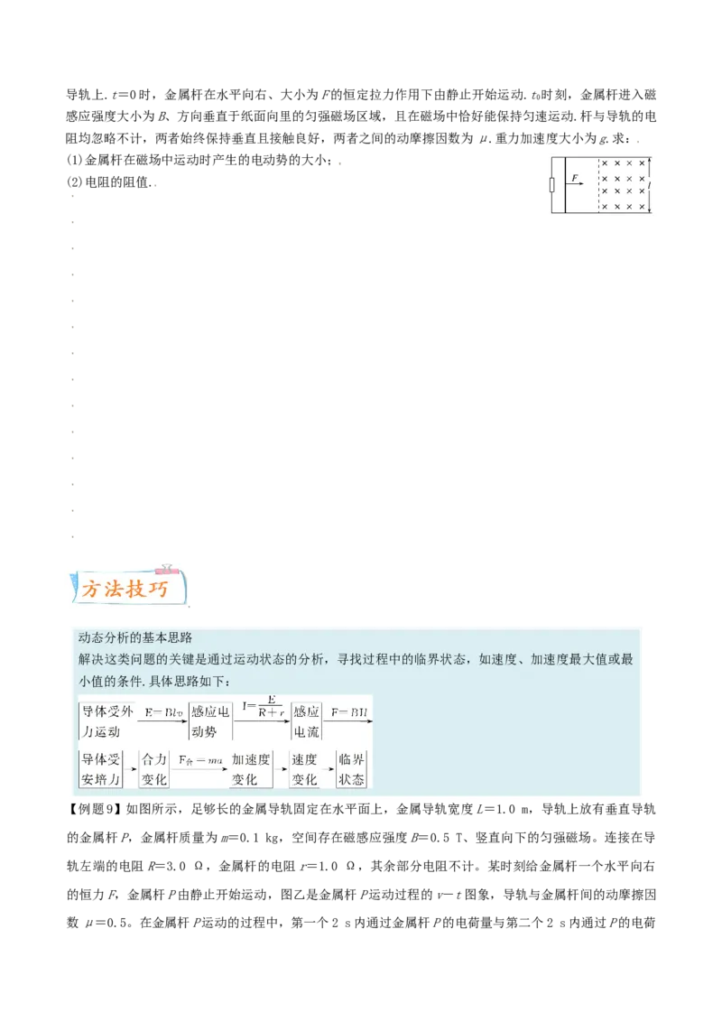 考向21电磁感应的力学和能量-备战2022年高考物理一轮复习考点微专题_04高考物理_新高考复习资料_2022年新高考复习资料_备战2022年高考物理一轮复习考点微专题