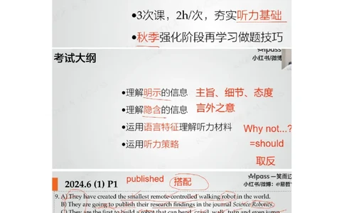 笔记六级听力基础训练1_最新更新，视频都在这_2026，6月六级速转存易和谐_0、2025年12月六级_04.笑过六级全程班周思成_00.讲义_暑期训练营