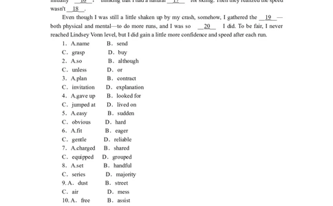 练习35　短文改错＋七选五＋完形填空_03高考英语_通用版（老高考）复习资料_2023年复习资料_专项复习_2023《微专题&middot;小练习》&middot;英语&middot;L-4