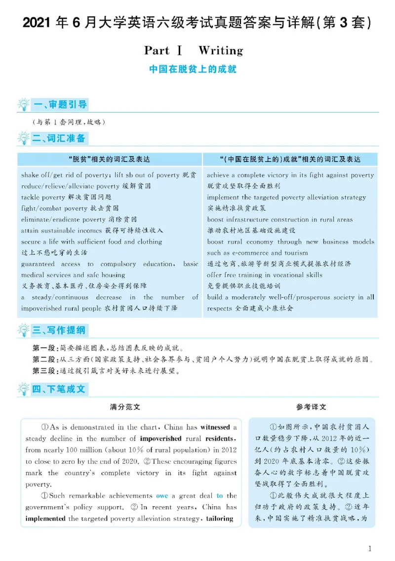2021.06六级解析全3套(带书签)_02.四六级真题+模拟题（0128）_六级真题+音频+解析(0128)_03.2016&mdash;2025六级新题型_2021年06月六级