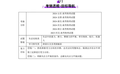 第07讲共点力的平衡（讲义）（解析版）_04高考物理_新高考复习资料_2025年新高考资料_2025年高考物理一轮复习讲练测（新教材新高考）