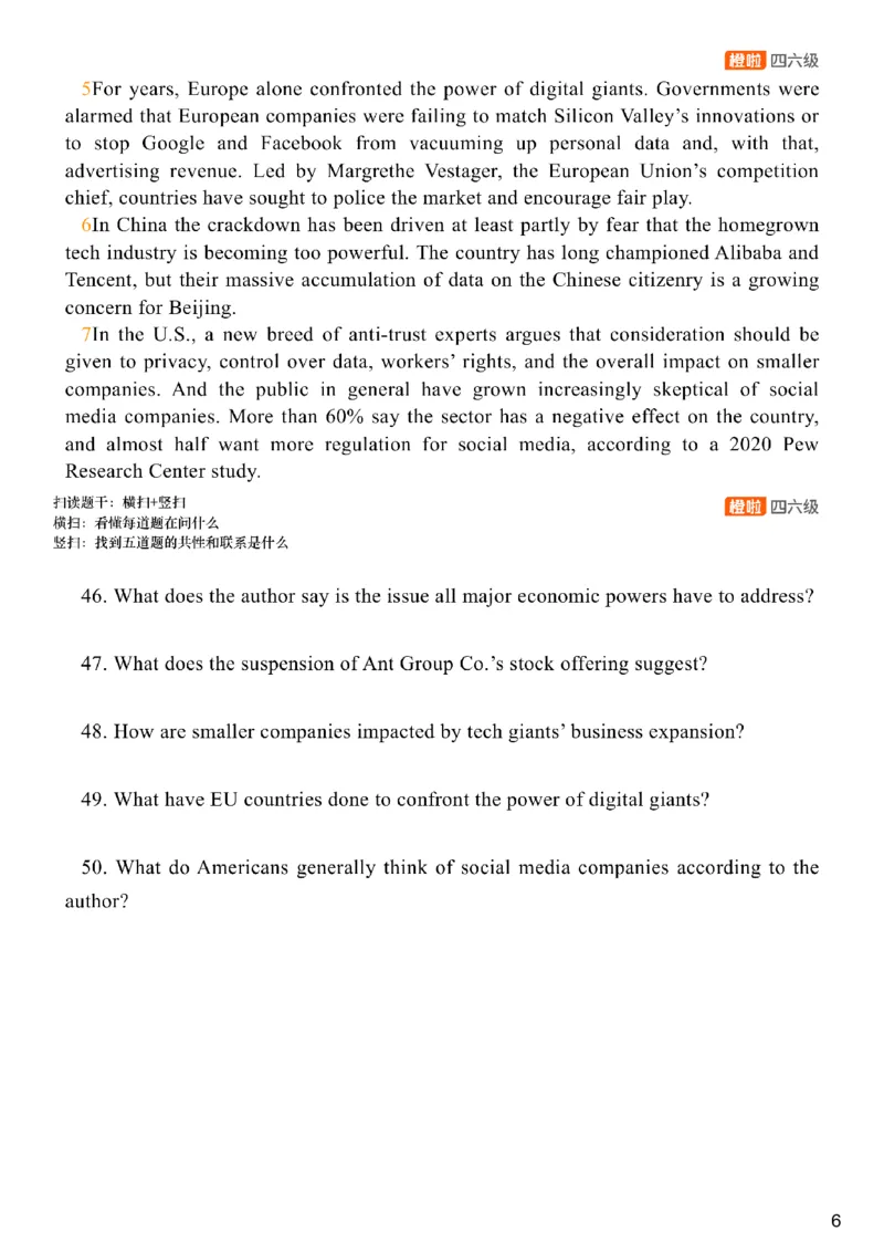 [8.3]--阅读精讲精练2_最新更新，视频都在这_2026，6月六级速转存易和谐_1、2025年6月六级_10.2026六级英语橙啦_{1}--课程_{8}--阅读精讲精练