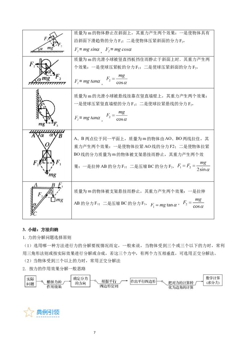 考点06力的合成与分解（核心考点精讲精练）-备战2024年高考物理一轮复习考点帮（新高考专用）（解析版）_04高考物理_新高考复习资料_2024新高考复习资料_一轮复习资料