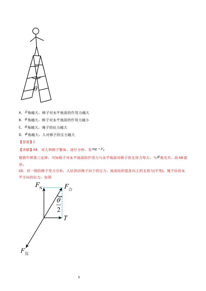 考点06力的合成与分解（核心考点精讲精练）-备战2024年高考物理一轮复习考点帮（新高考专用）（解析版）_04高考物理_新高考复习资料_2024新高考复习资料_一轮复习资料