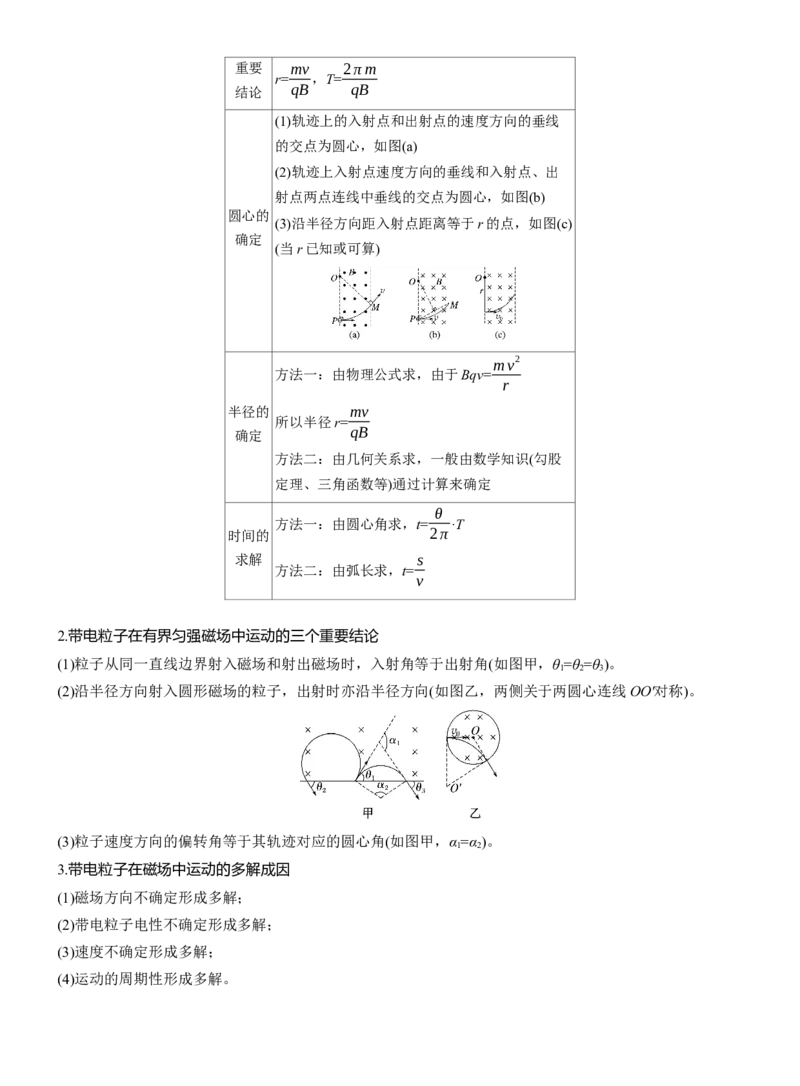第一篇　专题三　第9讲　磁场_04高考物理_2025年新高考资料_二轮复习_2025年高考物理大二轮_2025物理二轮专题复习学生用书Word版文档_大二轮专题复习讲义_第一篇　专题复习