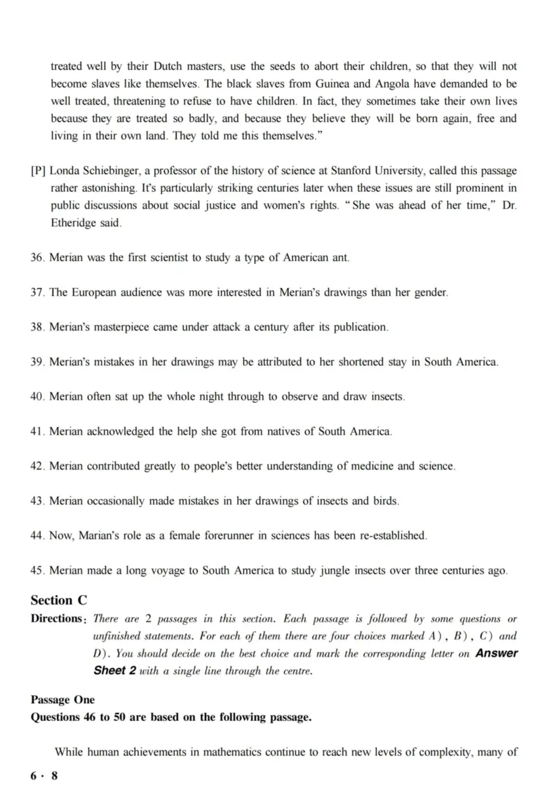 六级真题合并版2016-2020年_02.四六级真题+模拟题（0128）_六级真题+音频+解析(0128)_04.六级真题一键打印版