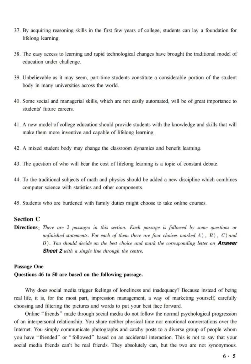 六级真题合并版2016-2020年_02.四六级真题+模拟题（0128）_六级真题+音频+解析(0128)_04.六级真题一键打印版