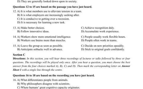 2023.12六级真题全3套(带书签)_02.四六级真题+模拟题（0128）_六级真题+音频+解析(0128)_03.2016&mdash;2025六级新题型_2023年12月六级