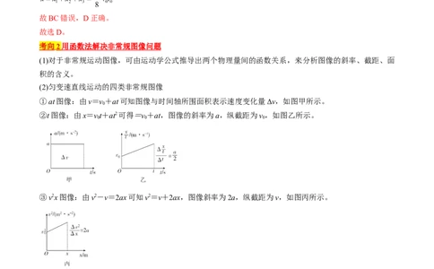 考点02运动的图像（解析版）_04高考物理_通用版（老高考）复习资料_2024年复习资料_完备战2024年高考物理一轮复习考点帮（全国通用）_答案解析版